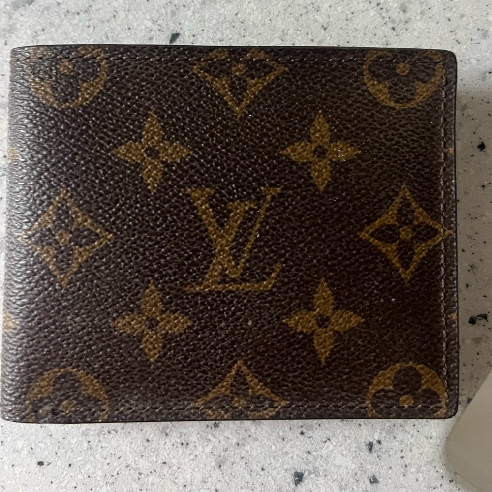 Louis Vuitton Monogram Brown Card Holder men's style wallet